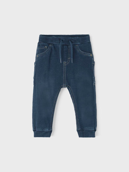 Name It Baby | Ben Stretchy Sweat Unisex Jeans - Dark Blue Denim