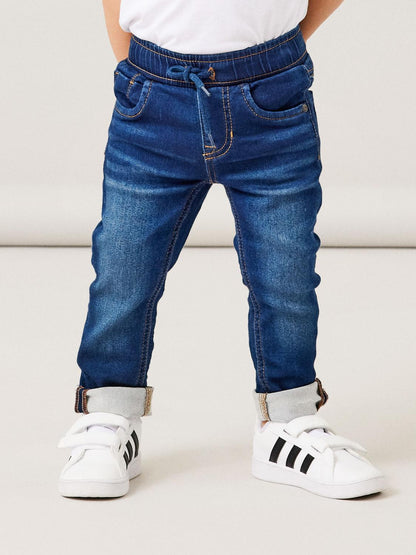 Name It Mini | Ryan Slim Sweat jeans - Dark Blue Denim