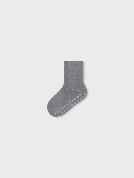 Name It | Waksi Ter Wool Sock - Silver Filigree