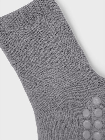 Name It | Waksi Ter Wool Sock - Silver Filigree