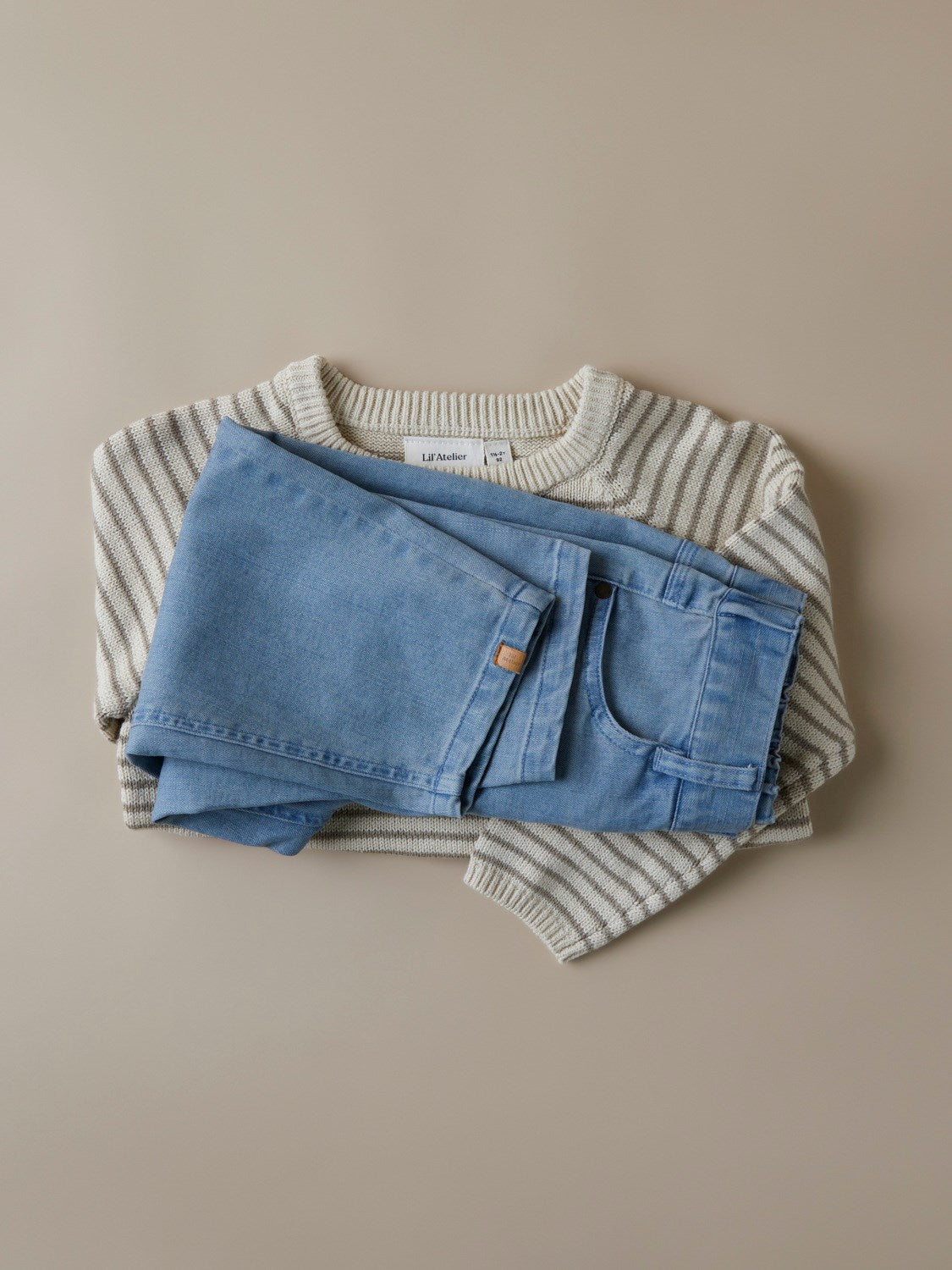 Lil Atelier Mini | Loro Knit Sweater - Wood Ash