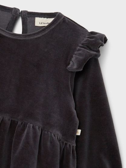 Lil Atelier Mini | Rimia Loose Sweat Dress - Periscope