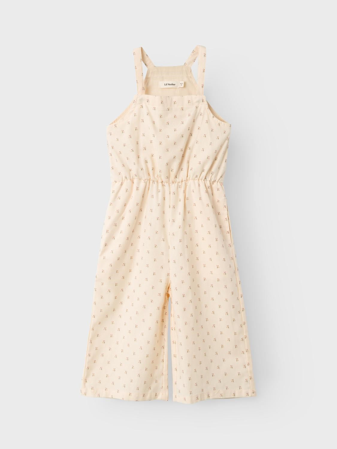 Lil Atelier Mini | Famaja Loose Ancle Overall - Turtledove