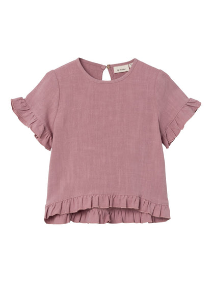 Lil Atelier Mini | Dolie Loose Shirt - Nostalgia Rose