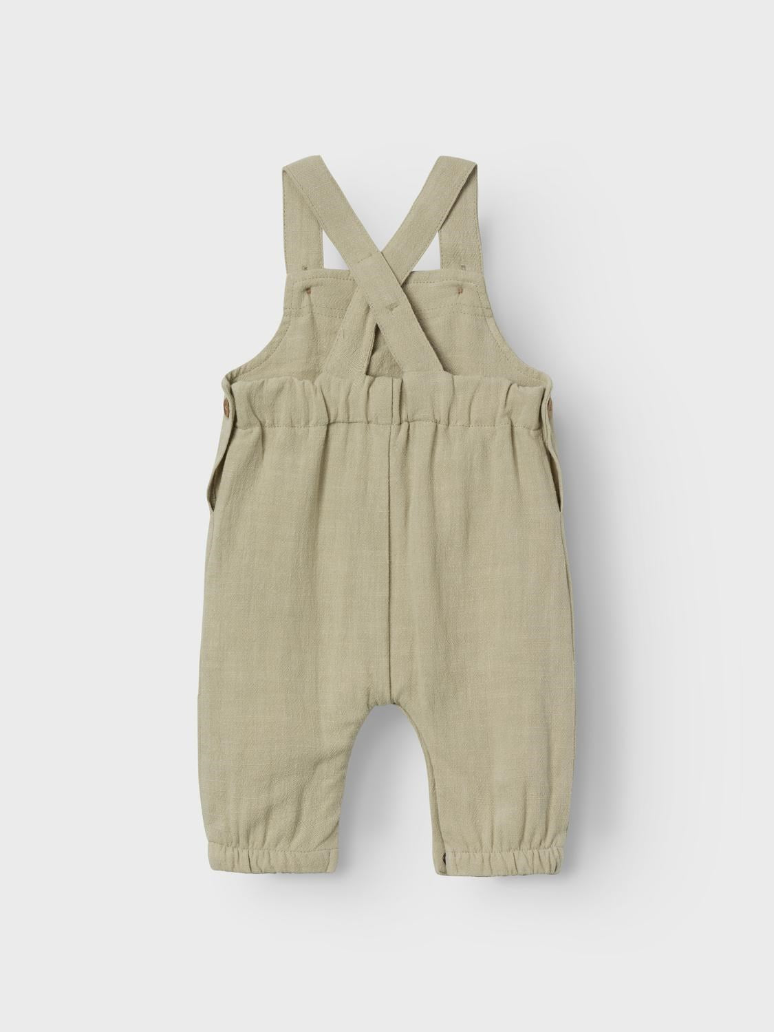 Lil Atelier Baby | Dolie Fin Overall - Moss Gray