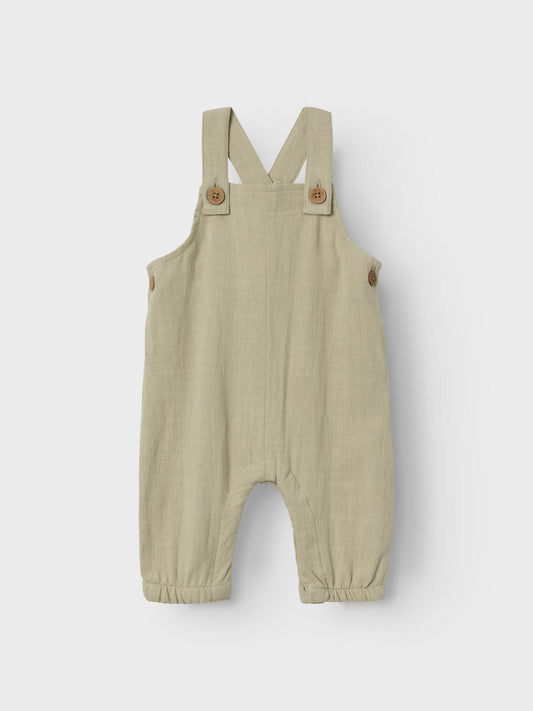 Lil Atelier Baby | Dolie Fin Overall - Moss Gray