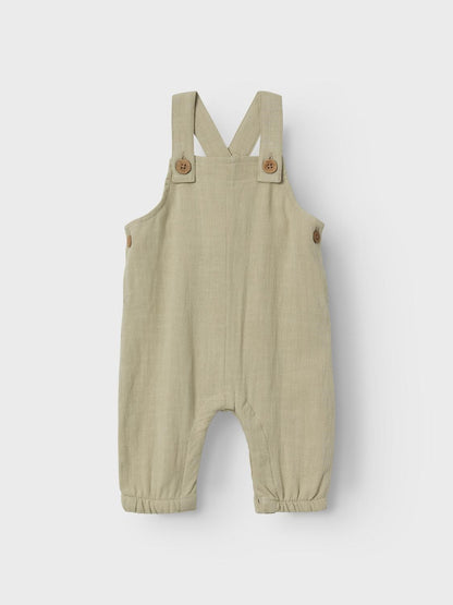 Lil Atelier Baby | Dolie Fin Overall - Moss Gray