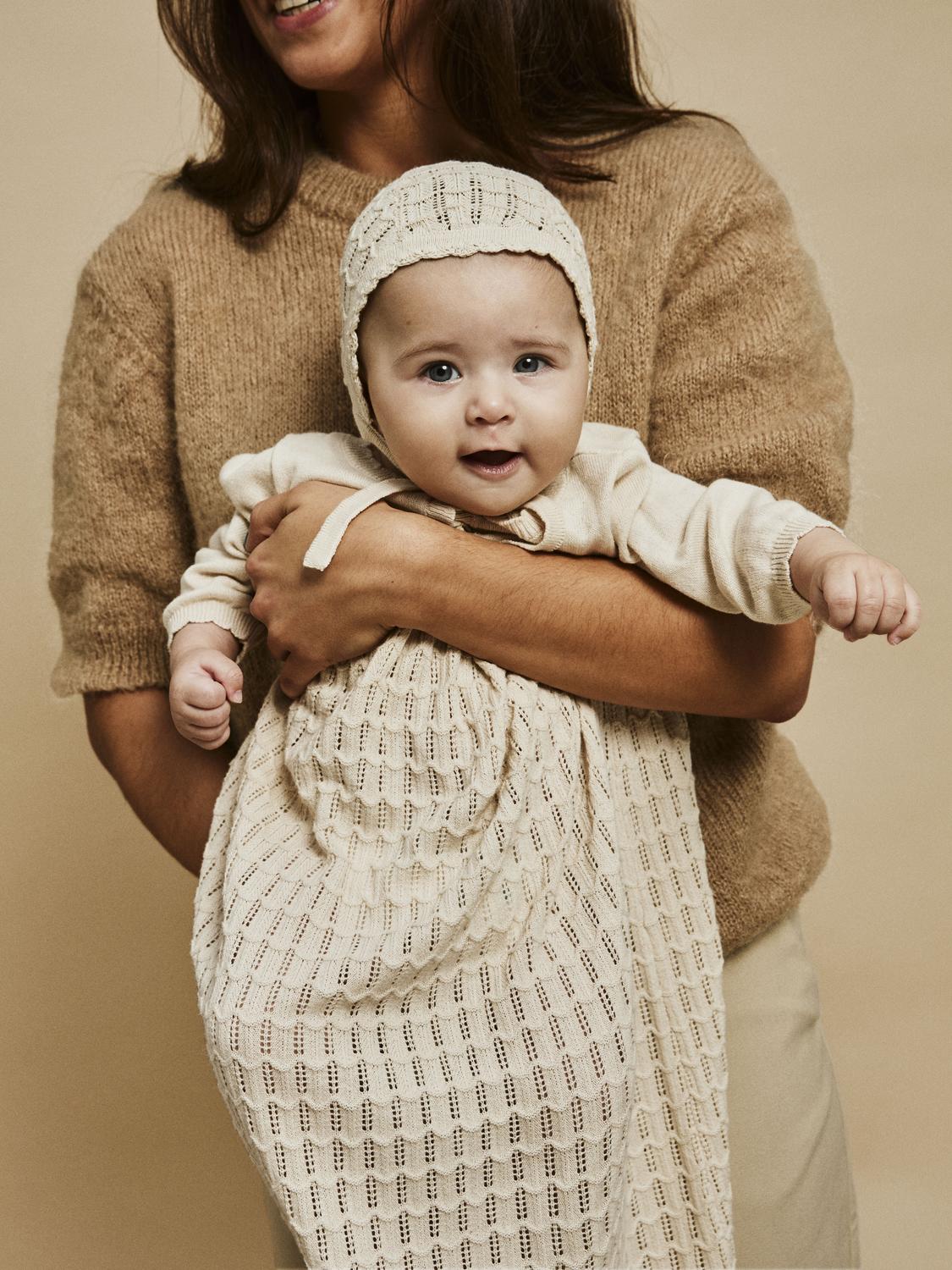 Lil Atelier Baby | Dåpskjole Fauci Occasion Knit Dress - Sandshell