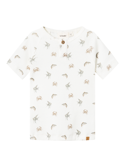 Lil Atelier Mini | Gio Slim Top - Coconut Milk Crab