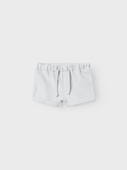 Lil Atelier Baby | Gago bomullshorts - Oyster Mushroom