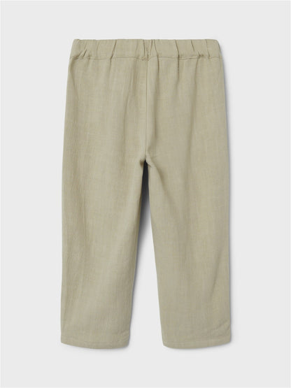 Lil Atelier Mini | Dolie Fin Reg Pant - Moss Gray