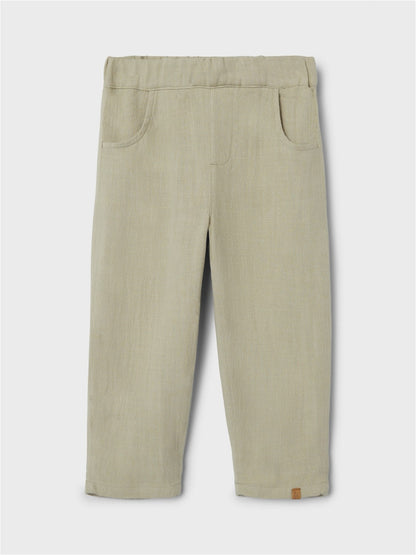 Lil Atelier Mini | Dolie Fin Reg Pant - Moss Gray