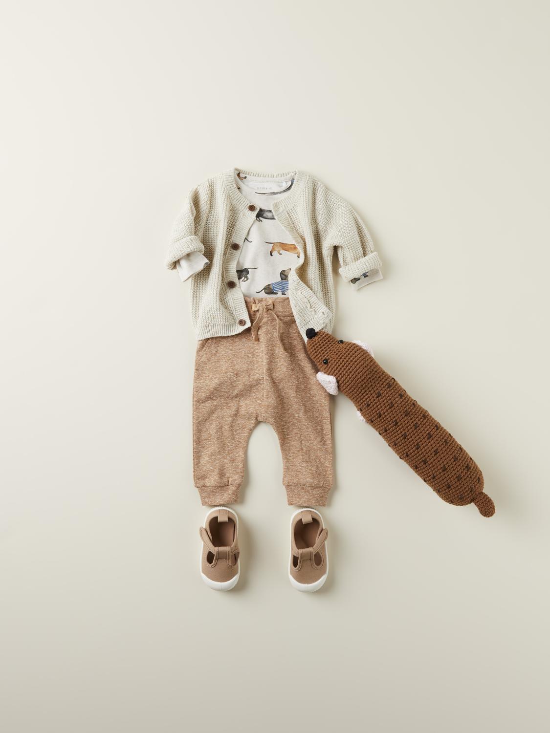 Name It Baby | Koby Unisex relaxed pant - Almond