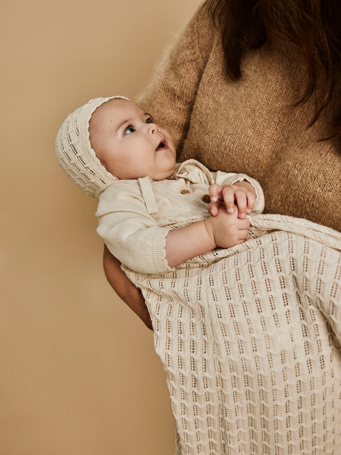 Lil Atelier Baby | Fauci Knit Hat - Sandshell