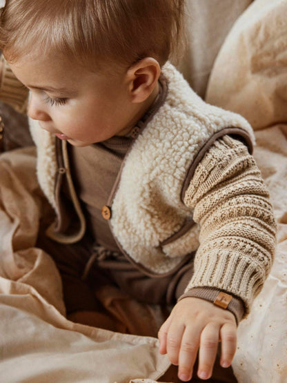 Lil Atelier Mini | Jono Teddy Vest - Birch