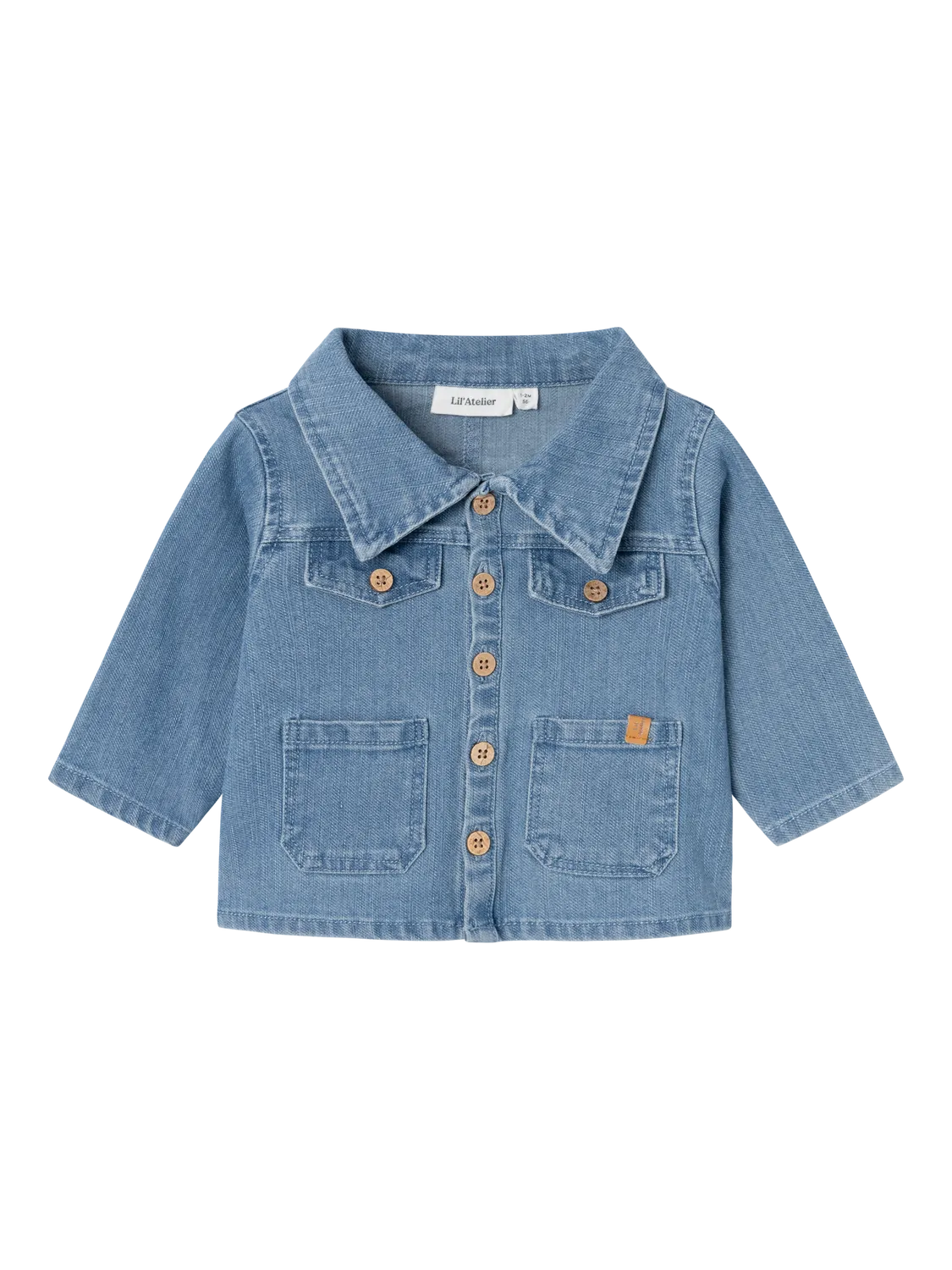 Lil Atelier Baby | Kaja Denim Unisex Jakke - Medium Blue Denim