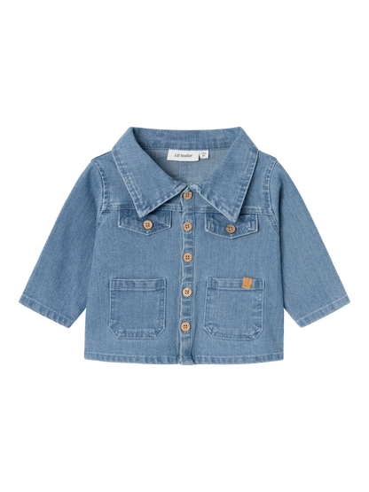 Lil Atelier Baby | Kaja Denim Unisex Jakke - Medium Blue Denim