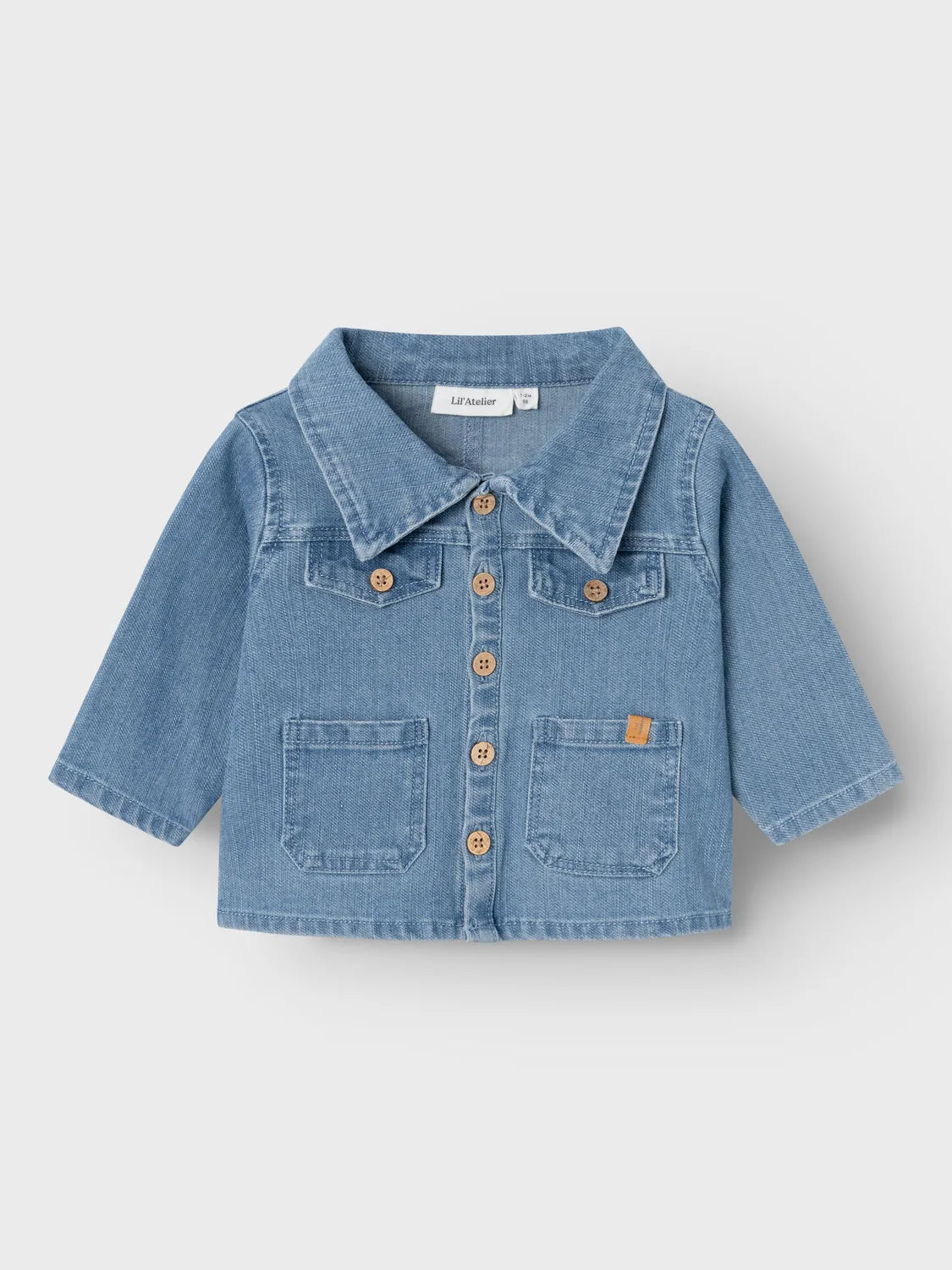 Lil Atelier Baby | Kaja Denim Unisex Jakke - Medium Blue Denim