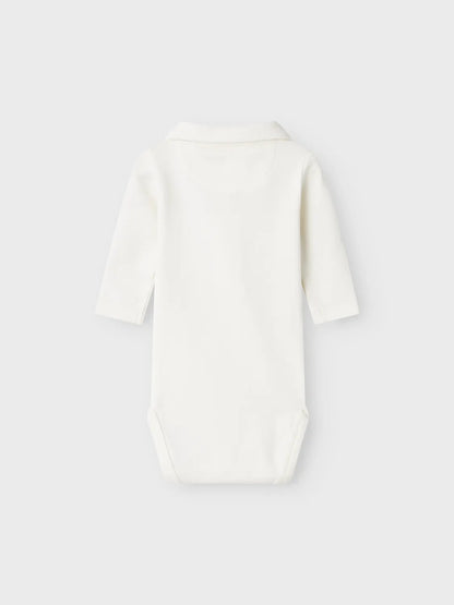 Lil Atelier Baby | Fundo body med krage - Turtledove