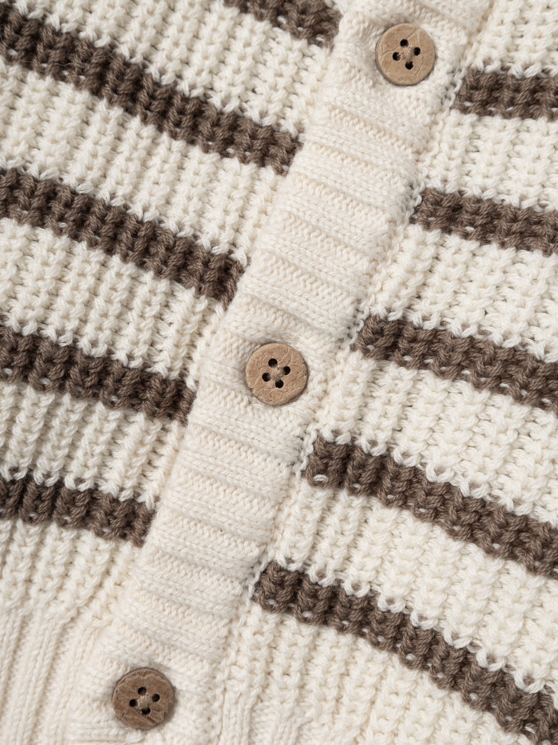 Lil Atelier Baby | Memlen chunky strikket cardigan - Birch