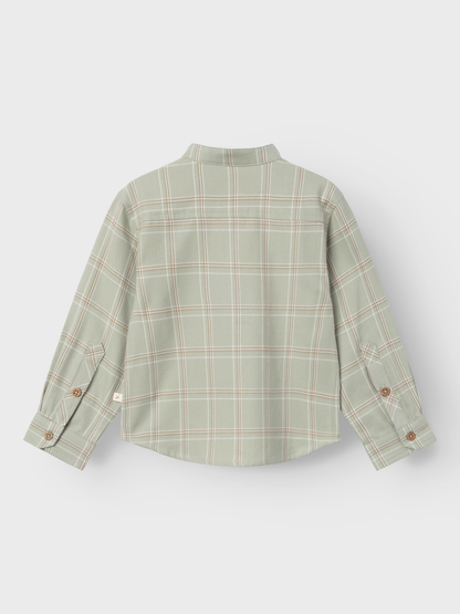 Lil Atelier Mini | Modo flanell Skjorte  - Seagrass