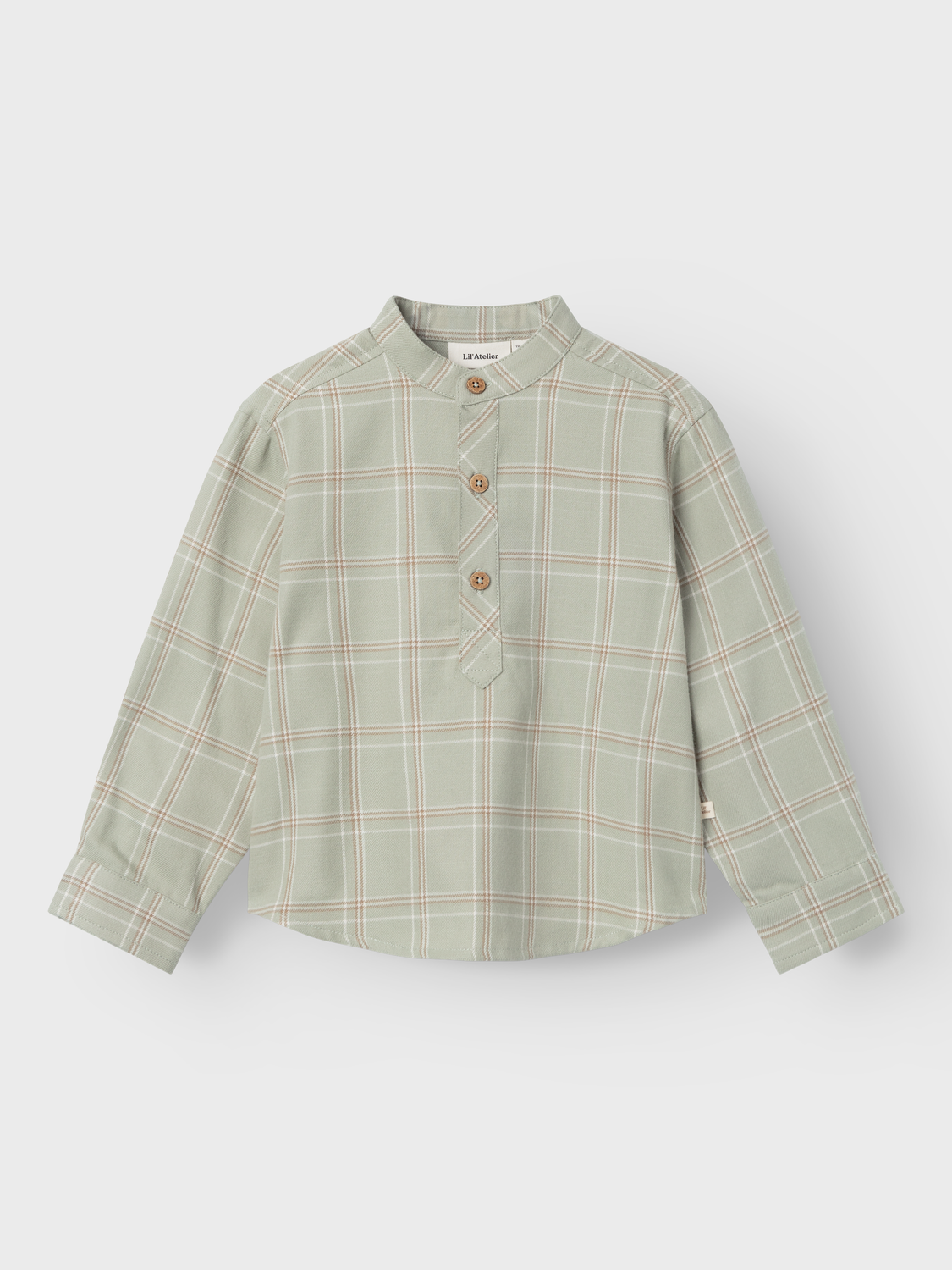 Lil Atelier Mini | Modo flanell Skjorte  - Seagrass