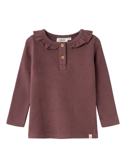 Lil Atelier Mini | Thoro Hou Top - Rose Brown