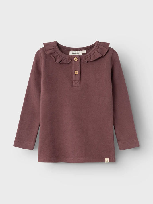 Lil Atelier Mini | Thoro Hou Top - Rose Brown