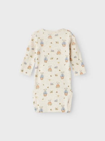 Name it Baby | Stretchy Bomullsody Bamse - Peyote Melange