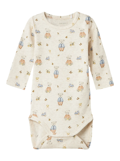 Name it Baby | Stretchy Bomullsody Bamse - Peyote Melange