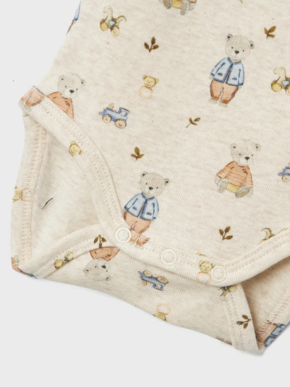 Name it Baby | Stretchy Bomullsody Bamse - Peyote Melange