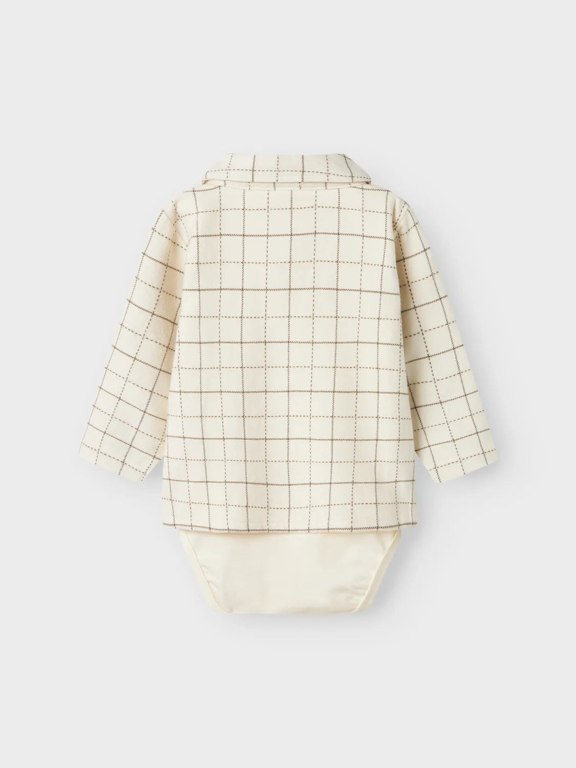 Lil Atelier Baby | Ramos Flanell Skjortebody - Turtledove