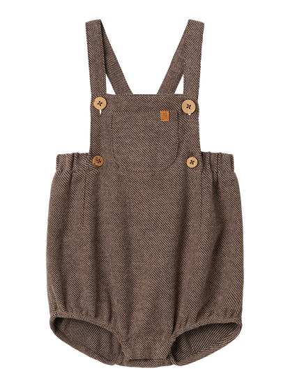 Lil Atelier Baby | Remi Romper - Shitake