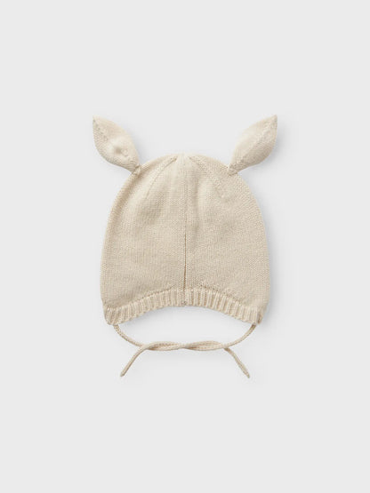 Lil Atelier Baby | Strikket lue i Cashmere - Turtledove DEER