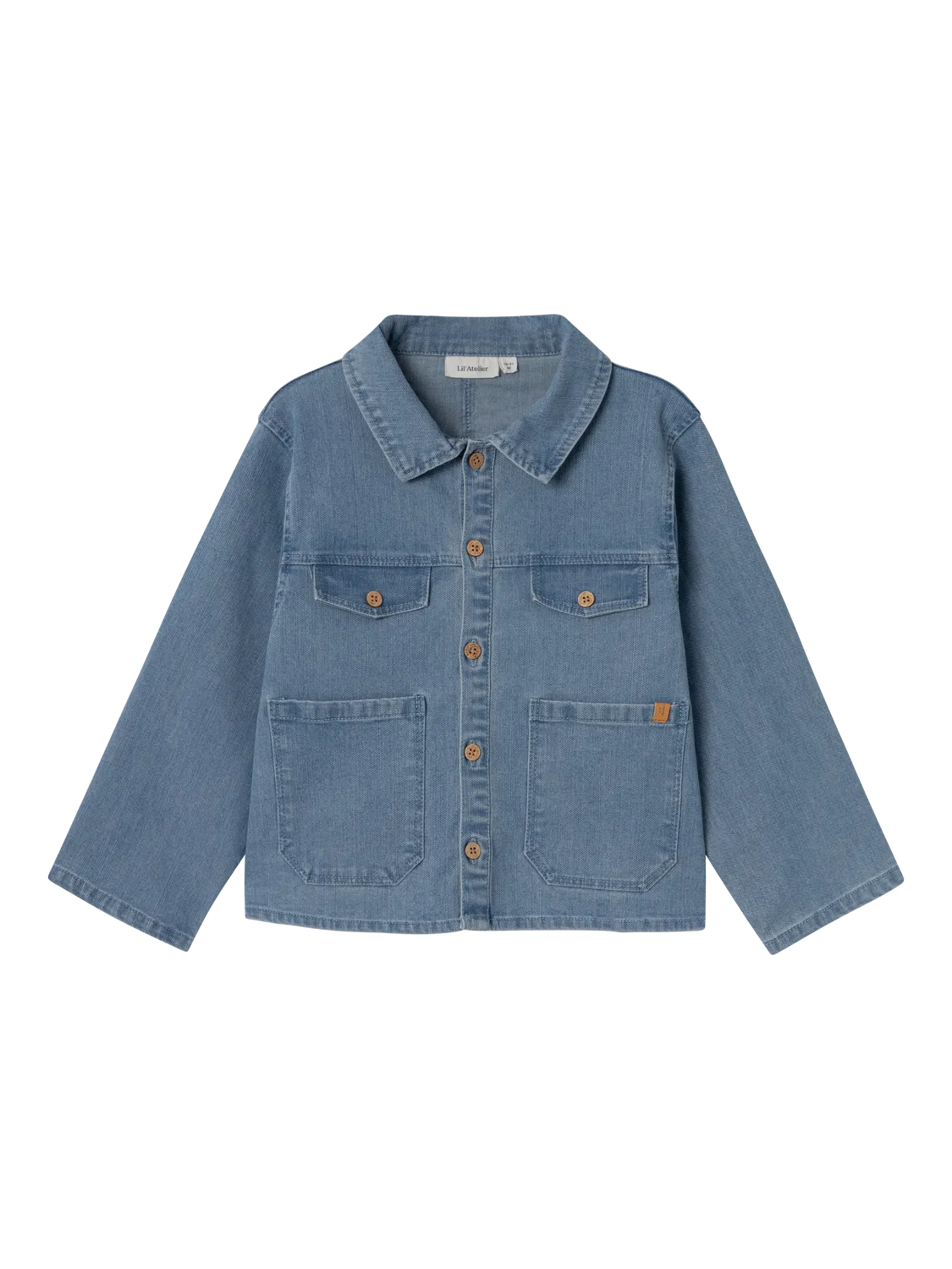 Lil Atelier Mini | Kaja Unisex Denim jakke - Medium Blue Jeans