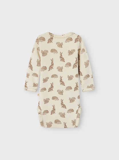 Lil Atelier Baby | Saba Unisex Viskose body - Turtledove