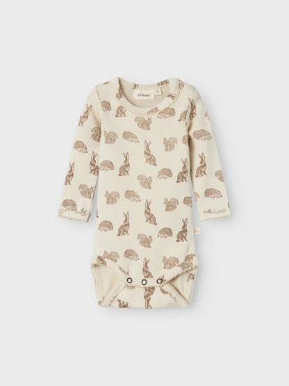 Lil Atelier Baby | Saba Unisex Viskose body - Turtledove