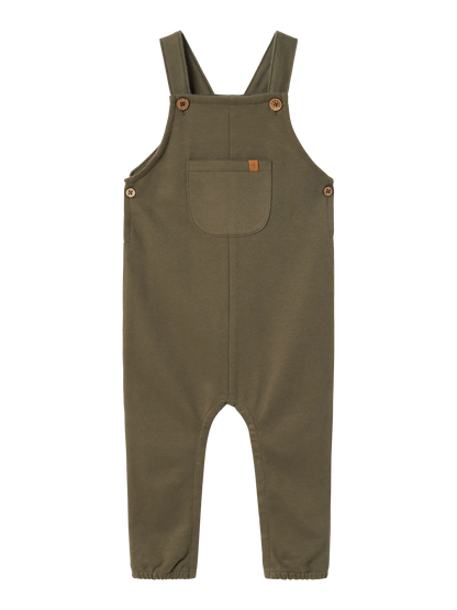 Lil Atelier Baby | London Loose Overall -  Kalamata