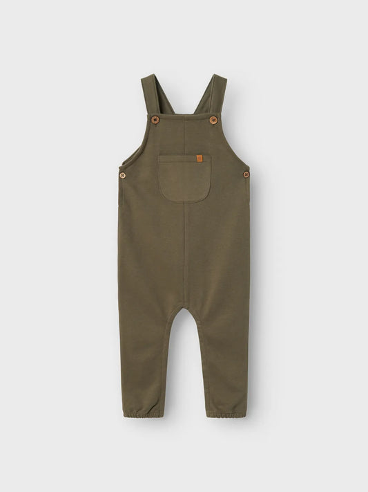 Lil Atelier Baby | London Loose Overall -  Kalamata