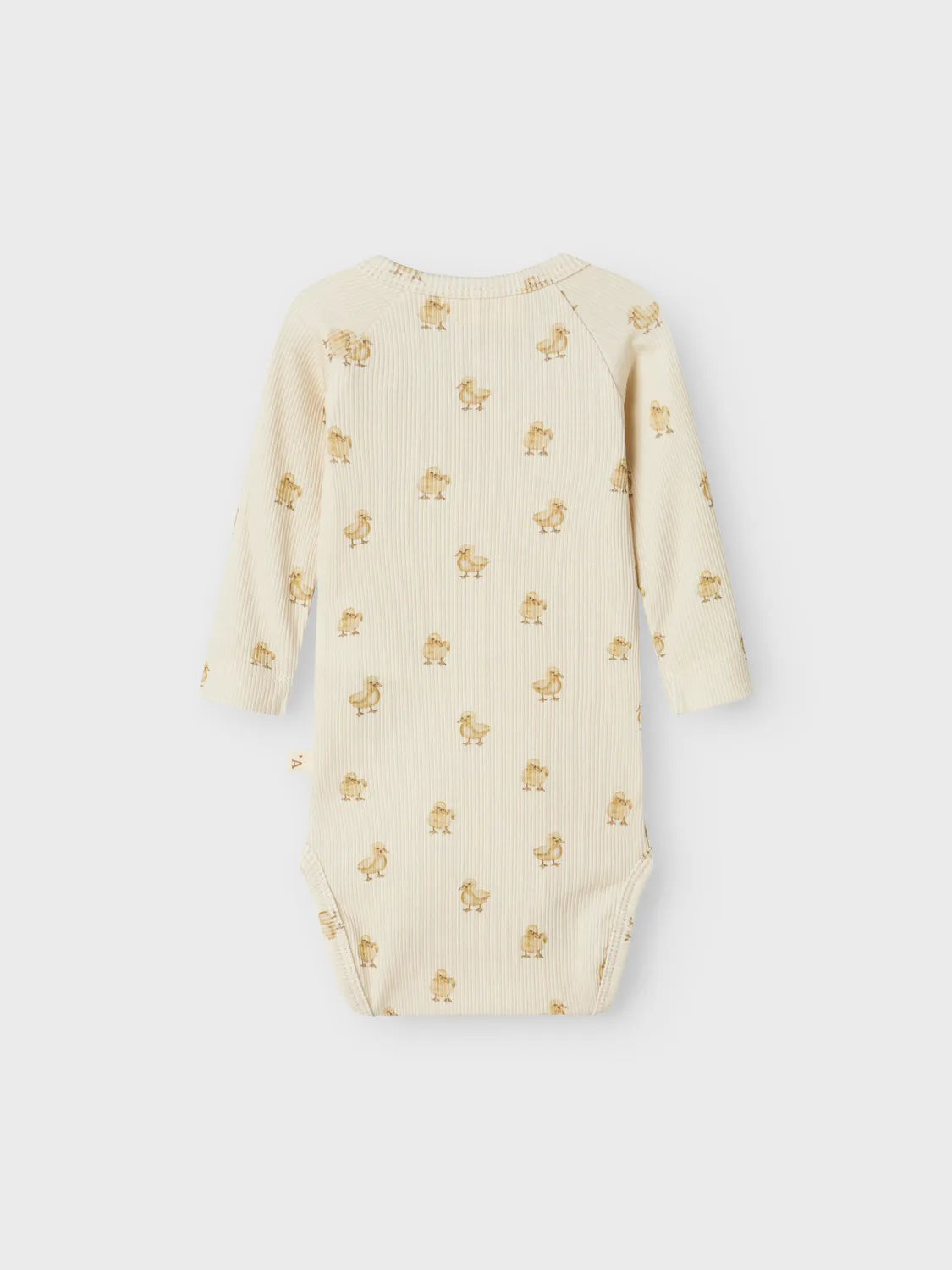 Lil Atelier Baby | Lavo Unisex Omslags body - Turtledove DUCK