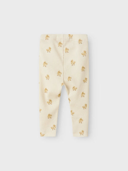 Lil Atelier Baby | Lavo Unisex Leggings - Turtledove DUCK