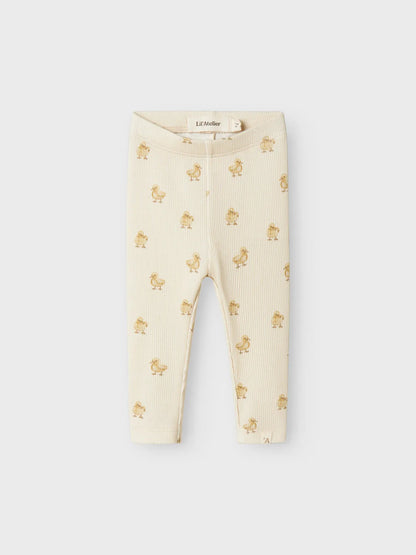 Lil Atelier Baby | Lavo Unisex Leggings - Turtledove DUCK