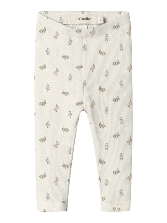 Lil Atelier Baby | Lavo Unisex Leggings - Turtledove KANIN