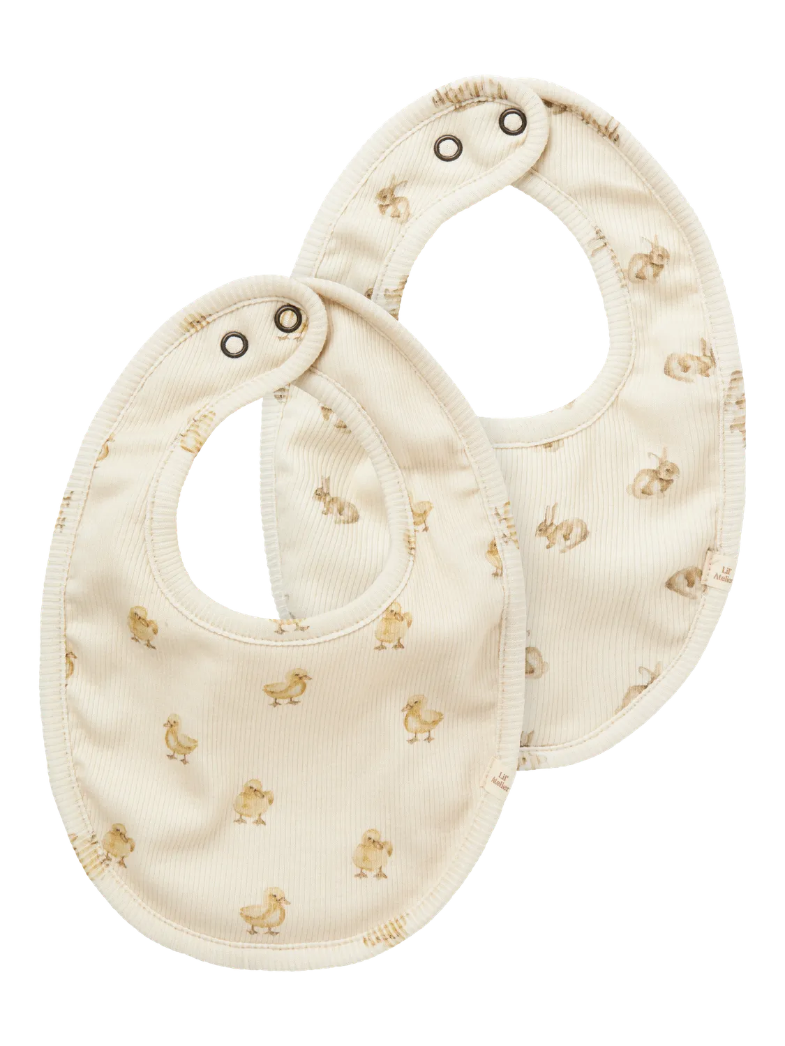 Lil Atelier Baby | Lavo smekke 2 pk - Turtledove DUCK/KANIN