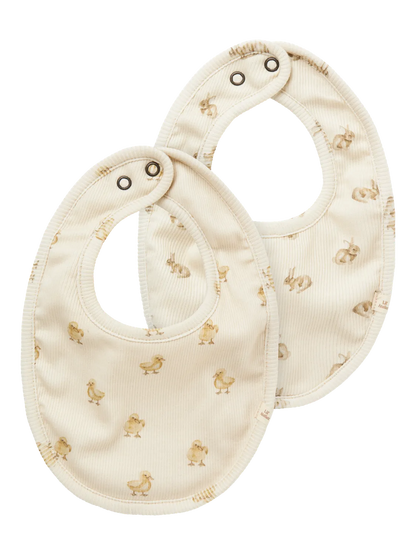 Lil Atelier Baby | Lavo smekke 2 pk - Turtledove DUCK/KANIN