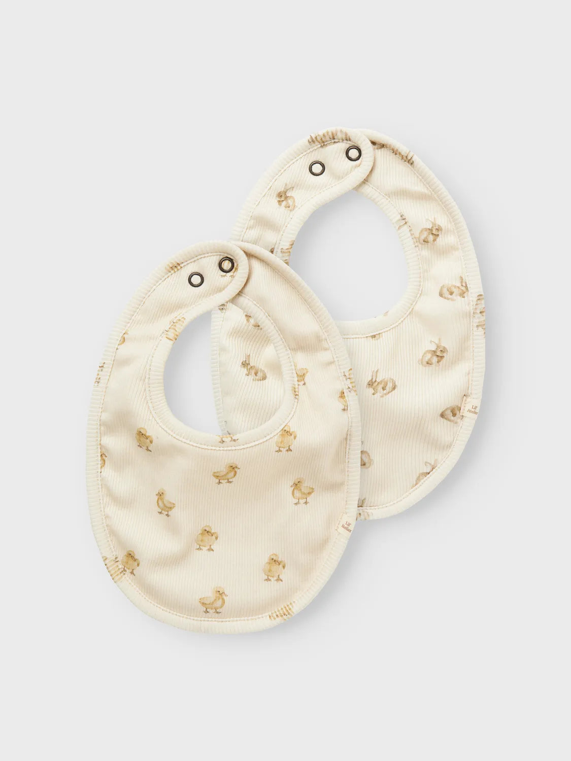 Lil Atelier Baby | Lavo smekke 2 pk - Turtledove DUCK/KANIN