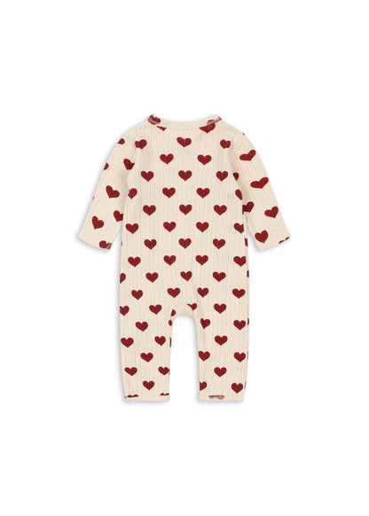 Konges Sløjd | Minnie Pointelle onsie - Amor Rouge