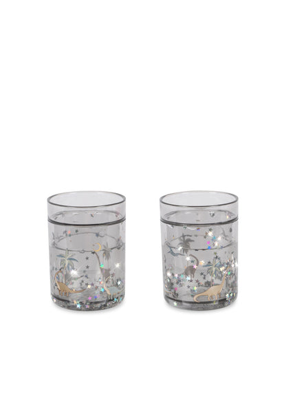 Konges Sløjd | 2 pk Glitterkopper - Dinosaur