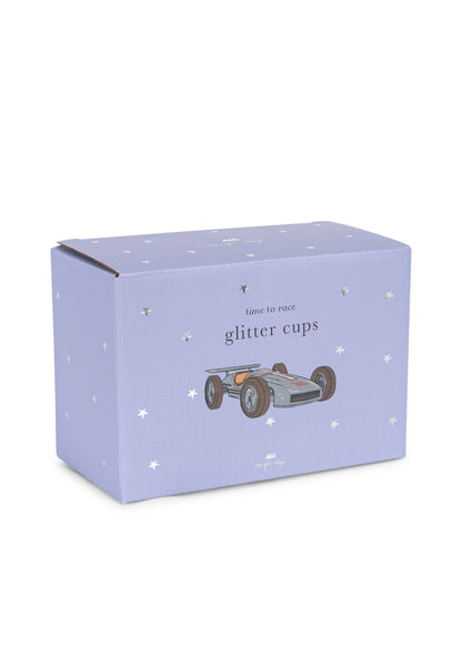 Konges Sløjd | 2 pk Glitterkopper - Racerbil