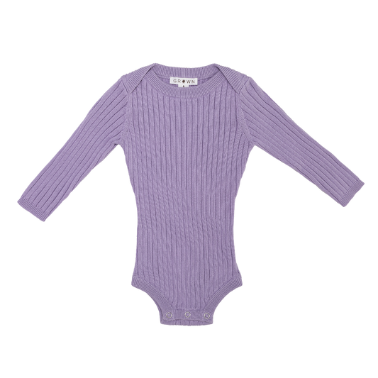 Grown | Ribbed Essential Bodysuit - Lilac